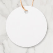 Étiquettes Cadeau Balise l blanc (Dos)