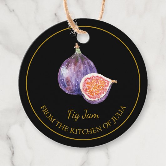 Étiquettes Cadeau Balise l Noir (Devant)