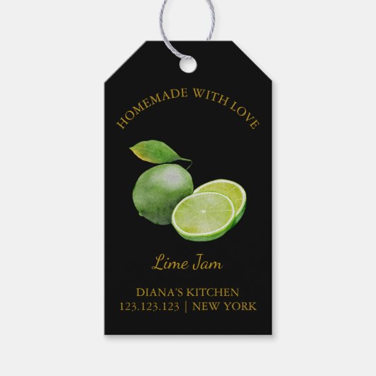 Étiquettes-cadeau Balise l Noir (Devant)