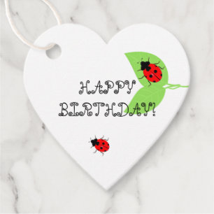 Étiquettes Cadeau Balise Ladybug Anniversaire Favoriser les étiquett