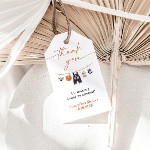 Étiquettes-cadeau Balise Little Boo Halloween Baby shower Favoriser