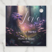 Étiquettes Cadeau Balise Magique Enchanted Forest Wedding Favor (Dos)