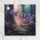 Étiquettes Cadeau Balise Magique Enchanted Forest Wedding Favor (Devant)