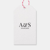 Étiquettes-cadeau Balise Mariage Knot Pretzel (Dos)