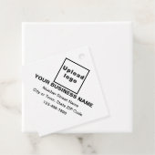 Étiquettes Cadeau Balise Marque d'entreprise sur la forme de diamant (En situation)