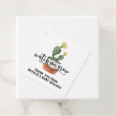 Étiquettes Cadeau Balise Me Regarder Croissance Succulente Douche Fa (En situation)