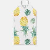 Étiquettes-cadeau Balise Merci ananas aquarelle (Dos)