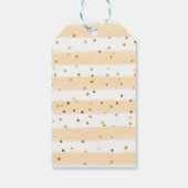 Étiquettes-cadeau Balise Merci Baby shower double Oranges (Dos)