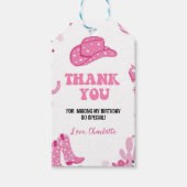 Étiquettes-cadeau Balise Merci d'anniversaire de la fille disco (Devant)