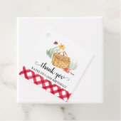 Étiquettes Cadeau Balise Merci d'anniversaire de pique-nique (En situation)
