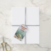Étiquettes-cadeau Balise Merci d'anniversaire d'un joyeux Camper (Avec de la ficelle)