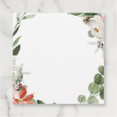 Étiquettes Cadeau Balise Merci de camion de Noël rouge (Dos)