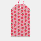 Étiquettes-cadeau Balise Merci Fraise Bébé Fille Douche Faveur (Dos)