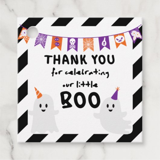 Étiquettes Cadeau Balise Merci Halloween (Devant)