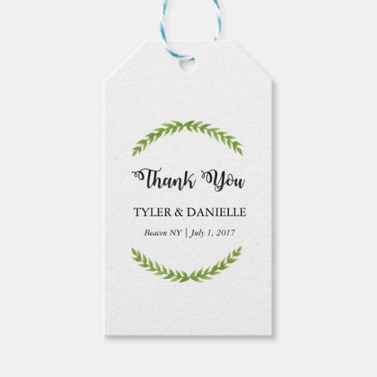 Étiquettes-cadeau Balise Merci mariage (Devant)