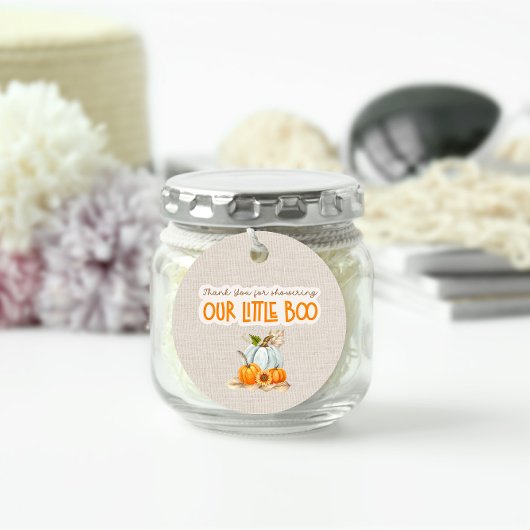 Étiquettes Cadeau Balise Merci pour la douche de préférence ronde