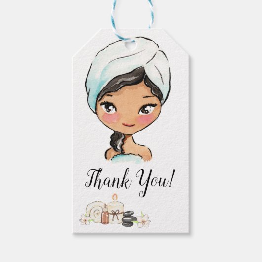 Étiquettes-cadeau Balise Merci spa Day (Devant)