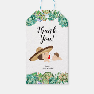Étiquettes-cadeau Balise mexicaine Cactus Boy Baby Muchacho Favorise