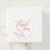 Étiquettes Cadeau Balise Moderne Rustique Script Calligraphie Mariag (En situation)