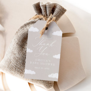 Étiquettes-cadeau Balise Neutre Nuage Neuf Baby shower Favoriser