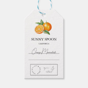 Étiquettes-cadeau Balise orange hang