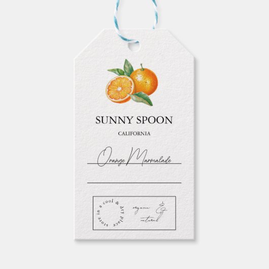 Étiquettes-cadeau Balise orange hang (Devant)