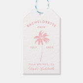 Étiquettes-cadeau Balise Palm Springs Merci Favor (Devant)