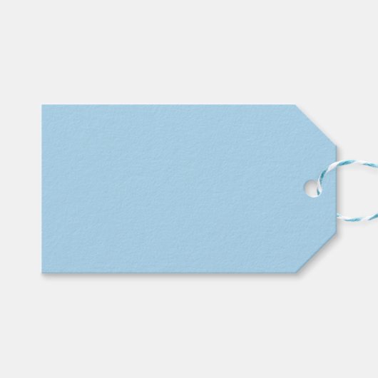 Étiquettes-cadeau Balise Pastel Blue Gift (Devant (Horizontal))