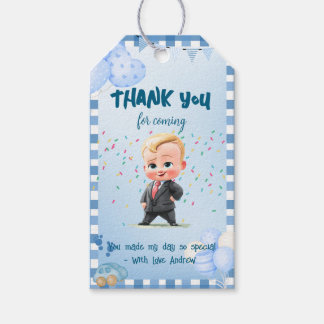 Étiquettes-cadeau Balise personnalisée Boss Baby Carte de remercieme
