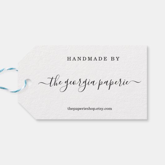 Étiquettes-cadeau Balise personnalisée pour les objets artisanaux (Dos Horizontal)