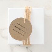 Étiquettes Cadeau Balise personnalisée pour les objets artisanaux (En situation)