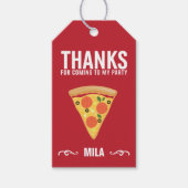 Étiquettes-cadeau Balise Pizza Party Slice of Pie Favoriser (Devant)