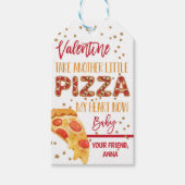 Étiquettes-cadeau Balise Pizza Valentine Great Catch Favor (Devant)