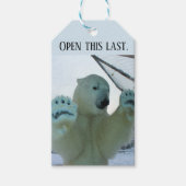 Étiquettes-cadeau Balise Présente Ours Polaire (Devant)