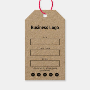 Étiquettes-cadeau Balise Prix du logo de l'entreprise Balises de cou