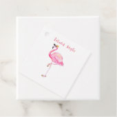 Étiquettes Cadeau Balise Prix Flamant rose (En situation)