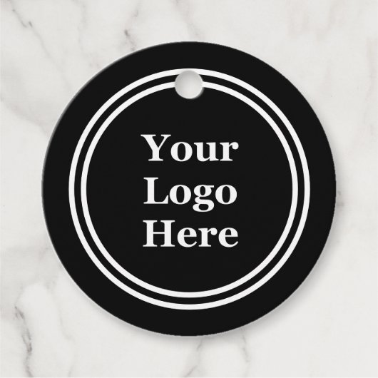 Étiquettes Cadeau Balise Prix Modèle noir et blanc (Devant)