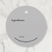 Étiquettes Cadeau Balise Prix Plum Fruit Conditionnement maison (Dos)