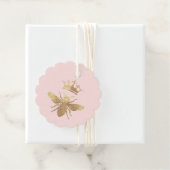 Étiquettes Cadeau balise queen bee faveur (En situation)