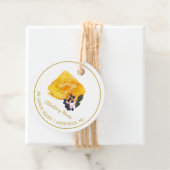 Étiquettes Cadeau Balise simple Honeypeb Elderberry Infusé Honey Han (En situation)