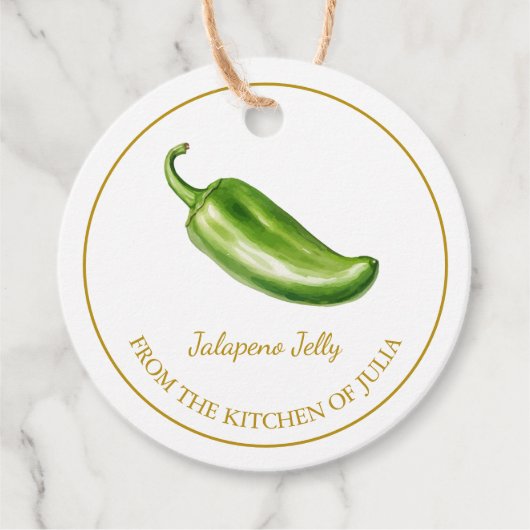 Étiquettes Cadeau Balise simple maison Jalapeno Jelly Hang (Devant)