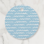 Étiquettes Cadeau Balise Surf plage Anniversaire Favoriser (Dos)