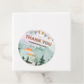 Étiquettes Cadeau Balise Un Joyeux Camper Birthday Circle Merci (En situation)