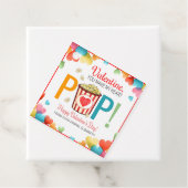 Étiquettes Cadeau Balise Valentine Popcorn (En situation)