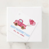 Étiquettes Cadeau Balise Valentines de camion mignonne (En situation)