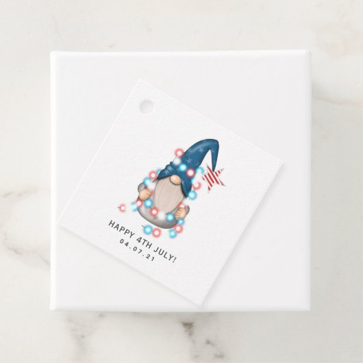 Étiquettes Cadeau Balises American Gnome Favor (En situation)