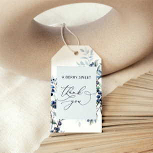 Étiquettes-cadeau Balises Baby shower Blueberry Merci Favoriser les 