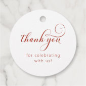 Étiquettes Cadeau Balises Berry First Favor (Dos)