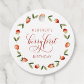 Étiquettes Cadeau Balises Berry First Favor (Devant)