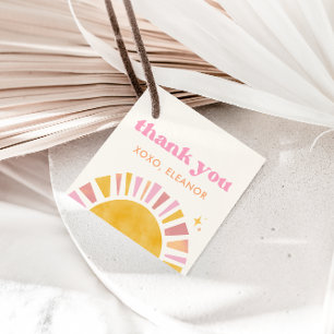 Étiquettes Cadeau Balises Boho Sun Favor